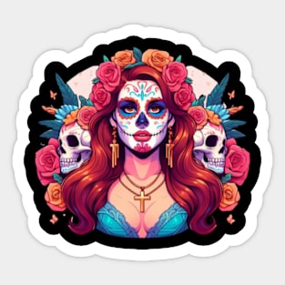 Lana Dia De Los Muertos Sticker